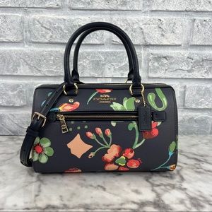 Coach Rowan Satchel With Dreamy Land Floral Print